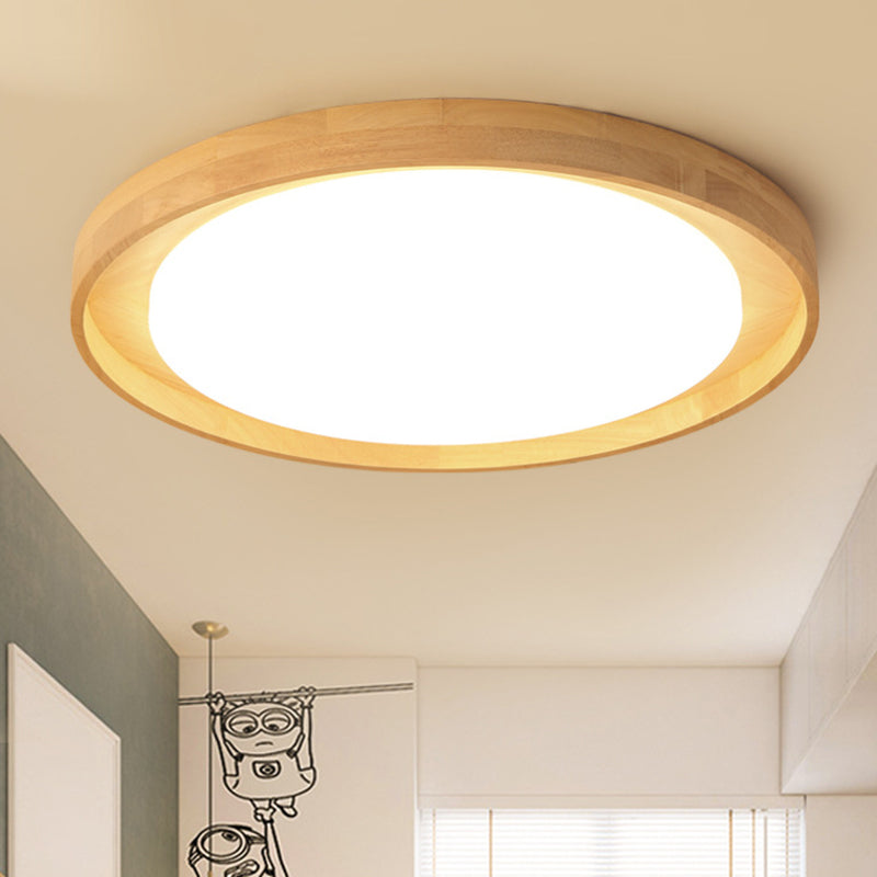 Circle Semi Flush Mount Light Fixture Ultra-Contemporary Acrylic Ceiling Light Fixture for Bedroom Clearhalo 'Ceiling Lights' 'Close To Ceiling Lights' 'Close to ceiling' 'Flush mount' Lighting' 2589516