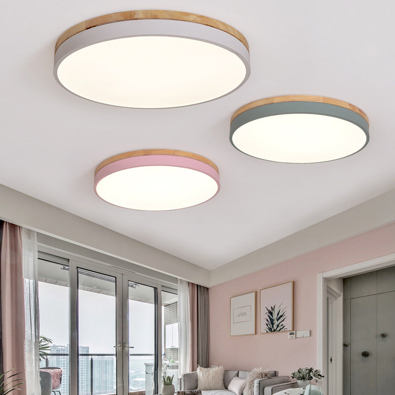 Disk Flush Mount Ceiling Light 1 Light Acrylic Minimalistic Flush Mount Ceiling Light Clearhalo 'Ceiling Lights' 'Close To Ceiling Lights' 'Close to ceiling' 'Flush mount' Lighting' 2590496