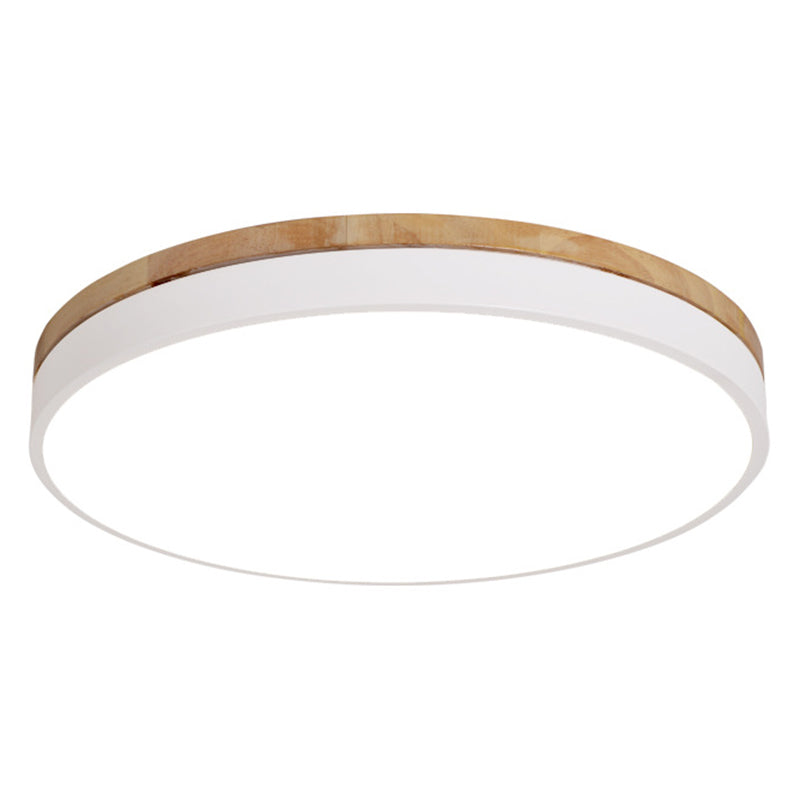 Disk Flush Mount Ceiling Light 1 Light Acrylic Minimalistic Flush Mount Ceiling Light White Clearhalo 'Ceiling Lights' 'Close To Ceiling Lights' 'Close to ceiling' 'Flush mount' Lighting' 2590508