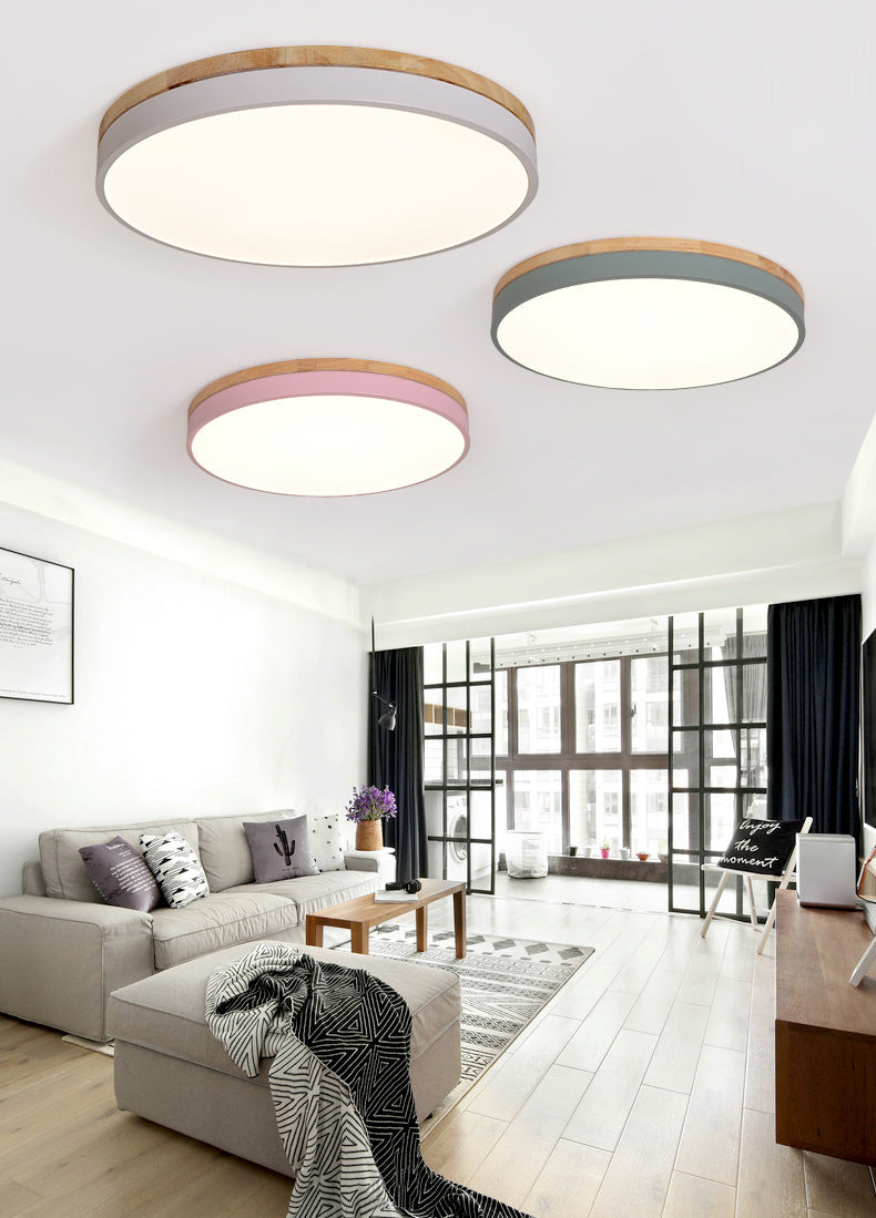 Disk Flush Mount Ceiling Light 1 Light Acrylic Minimalistic Flush Mount Ceiling Light Clearhalo 'Ceiling Lights' 'Close To Ceiling Lights' 'Close to ceiling' 'Flush mount' Lighting' 2590510