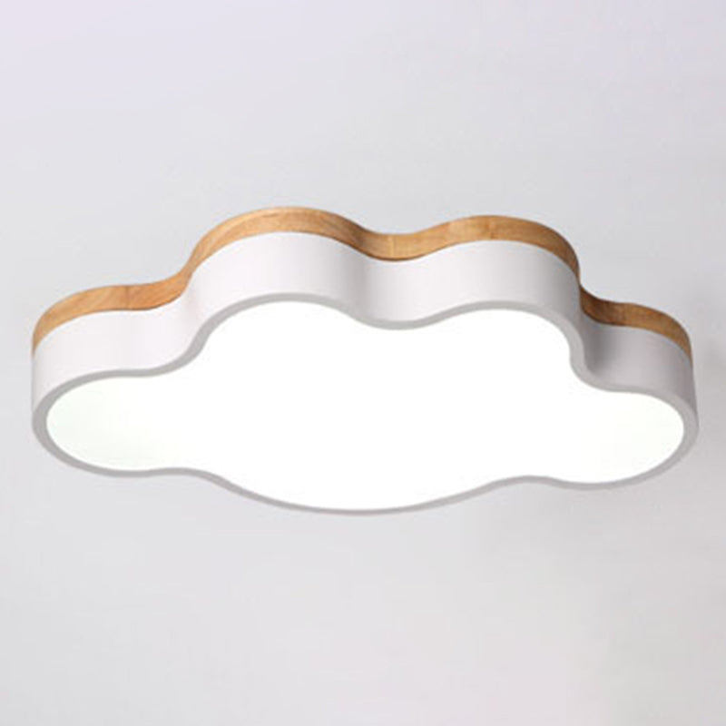 Cloud Flush Mount Lights Modernist Acrylic Ceiling Mount Light Fixture for Bedroom White Clearhalo 'Ceiling Lights' 'Close To Ceiling Lights' 'Close to ceiling' 'Flush mount' Lighting' 2590636