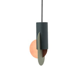 Geometric Colorblock Pendant Lighting Macaron Metal 1-Light Pink-Green-Grey Ceiling Light Pink-Green-Gray C Clearhalo 'Ceiling Lights' 'Modern Pendants' 'Modern' 'Pendant Lights' 'Pendants' Lighting' 2593330