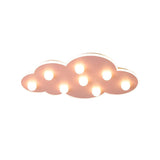 Blue/Pink/White Cloud Flush Ceiling Light Macaron Metal 8-Led Ceiling Mounted Light for Kids Bedroom Clearhalo 'Ceiling Lights' 'Close To Ceiling Lights' 'Close to ceiling' 'Flush mount' Lighting' 259967