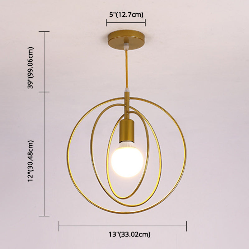 Metal Hanging Pendant Light Wire Cage Industrial Style Pendant Light Fixture for Foyer Clearhalo 'Ceiling Lights' 'Pendant Lights' 'Pendants' Lighting' 2602653