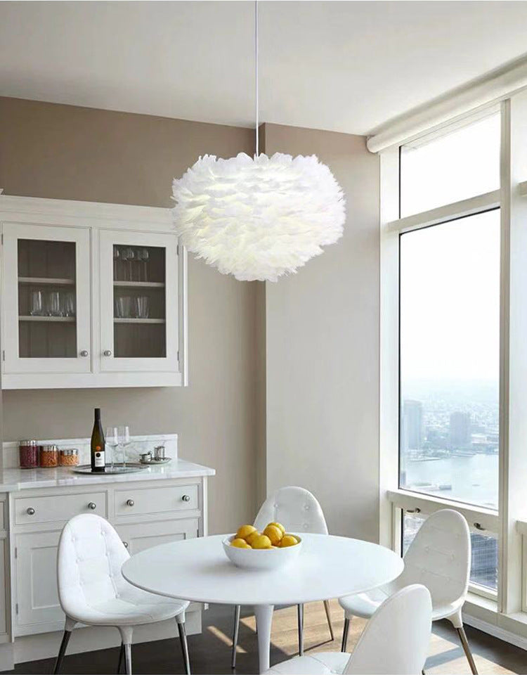 Heart Bedroom Hanging Ceiling Light Metal Nordic Style Hanging Pendant Lamp in White Clearhalo 'Ceiling Lights' 'Pendant Lights' 'Pendants' Lighting' 2602727