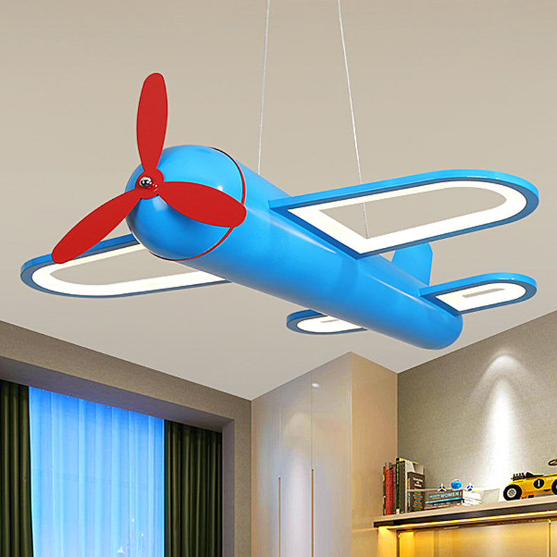 Airplane Pendant Lighting Fixture Kids Style LED Metal Hanging Pendant Light for Bedroom Clearhalo 'Ceiling Lights' 'Pendant Lights' 'Pendants' Lighting' 2602733