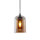 Glass Cylindrical Pendant Lighting Modern Style Hanging Pendant Light for Dinning Room Clearhalo 'Ceiling Lights' 'Pendant Lights' 'Pendants' Lighting' 2602746