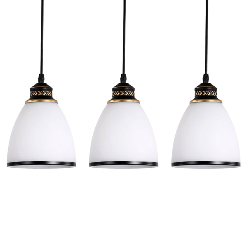 Minimalism Pendant Lighting Fixture White Cone Pendant Lighting with Glass Shade White Clearhalo 'Ceiling Lights' 'Pendant Lights' 'Pendants' Lighting' 2602766