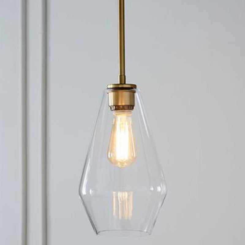 Minimalism Hanging Ceiling Light Cup-Shape Pendant Lighting Fixture with Glass Shade Clear 7" Clearhalo 'Ceiling Lights' 'Pendant Lights' 'Pendants' Lighting' options 2602828_07bc0e22-d8e7-42b2-a2c2-5f6502f2d4f0