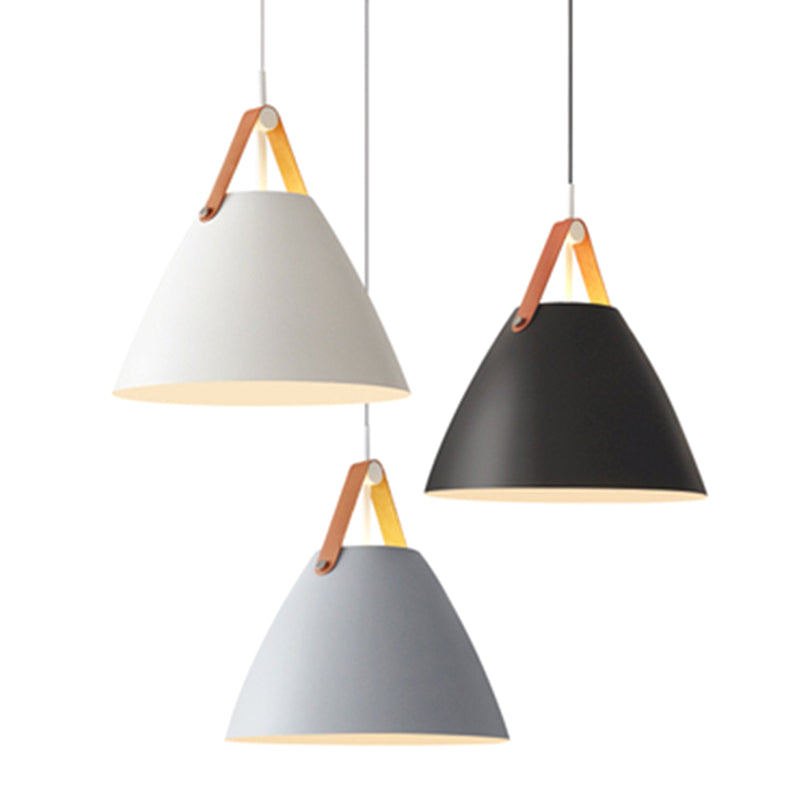 Conical Pendant Lighting Fixture Minimalist Metal Hanging Pendant Lamp for Dinning Room Clearhalo 'Ceiling Lights' 'Pendant Lights' 'Pendants' Lighting' 2602873