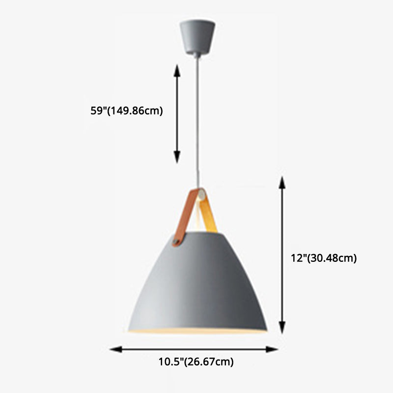 Conical Pendant Lighting Fixture Minimalist Metal Hanging Pendant Lamp for Dinning Room Clearhalo 'Ceiling Lights' 'Pendant Lights' 'Pendants' Lighting' 2602874