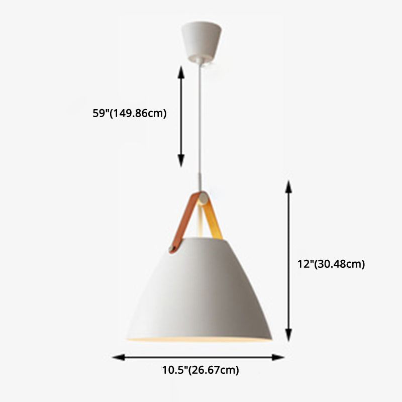 Conical Pendant Lighting Fixture Minimalist Metal Hanging Pendant Lamp for Dinning Room Clearhalo 'Ceiling Lights' 'Pendant Lights' 'Pendants' Lighting' 2602875