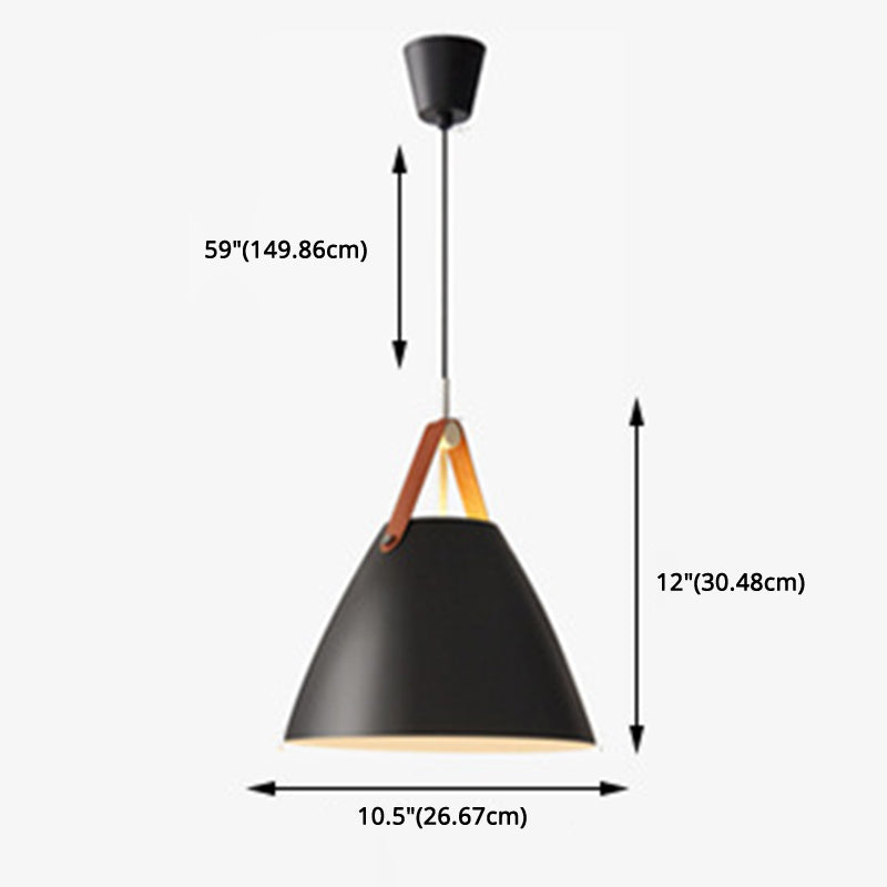 Conical Pendant Lighting Fixture Minimalist Metal Hanging Pendant Lamp for Dinning Room Clearhalo 'Ceiling Lights' 'Pendant Lights' 'Pendants' Lighting' 2602877