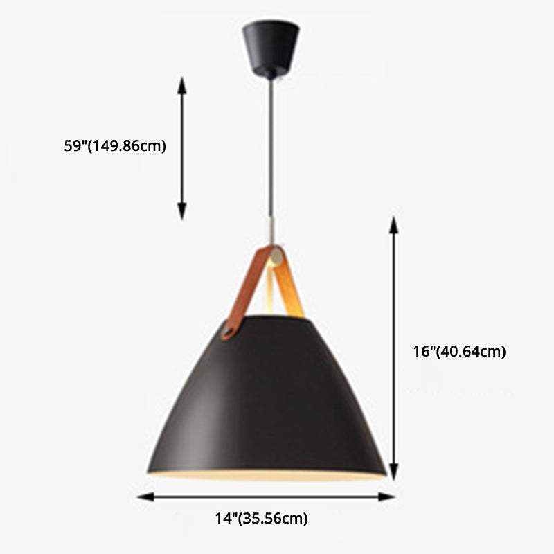 Conical Pendant Lighting Fixture Minimalist Metal Hanging Pendant Lamp for Dinning Room Clearhalo 'Ceiling Lights' 'Pendant Lights' 'Pendants' Lighting' 2602878