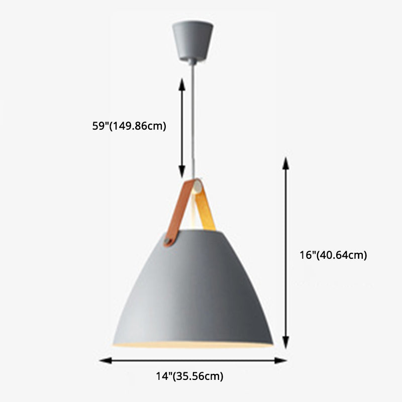 Conical Pendant Lighting Fixture Minimalist Metal Hanging Pendant Lamp for Dinning Room Clearhalo 'Ceiling Lights' 'Pendant Lights' 'Pendants' Lighting' 2602879