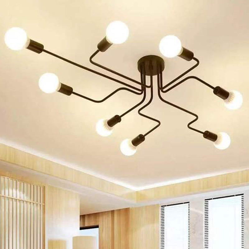 Gun Shape Metal Pendant Light Fixture Industrial-Style Living Room Suspension Pendant in Black Clearhalo 'Ceiling Lights' 'Close To Ceiling Lights' 'Lighting' 2603002