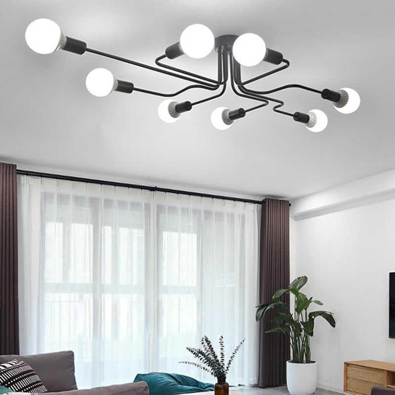 Gun Shape Metal Pendant Light Fixture Industrial-Style Living Room Suspension Pendant in Black Clearhalo 'Ceiling Lights' 'Close To Ceiling Lights' 'Lighting' 2603004