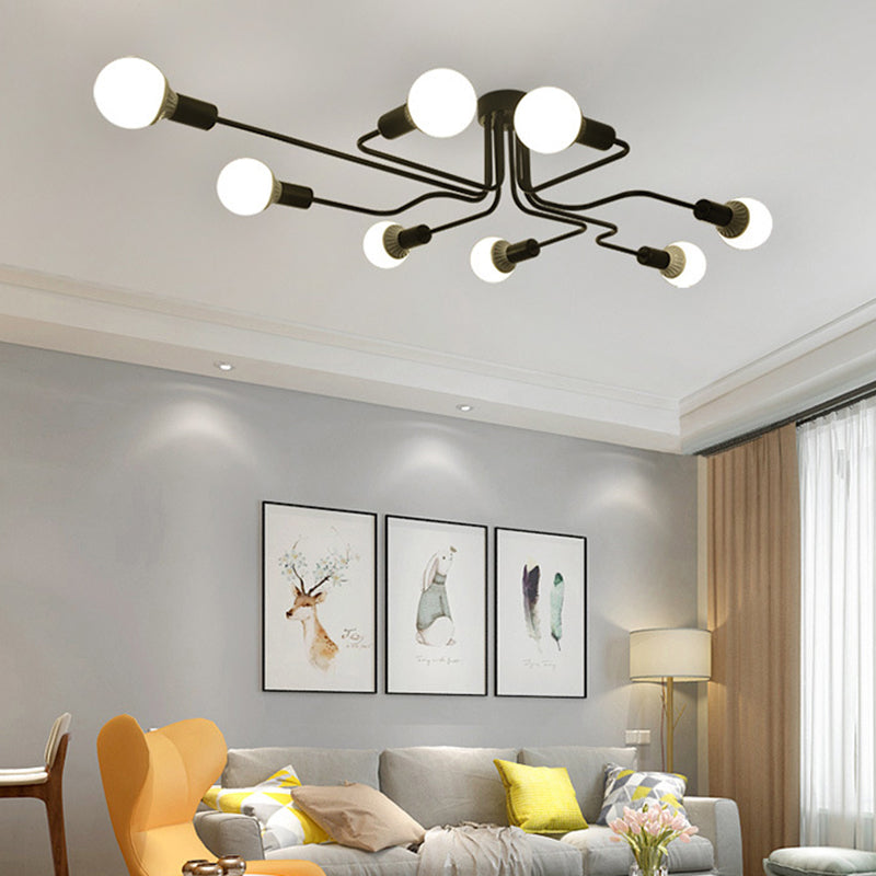 Gun Shape Metal Pendant Light Fixture Industrial-Style Living Room Suspension Pendant in Black Clearhalo 'Ceiling Lights' 'Close To Ceiling Lights' 'Lighting' 2603005