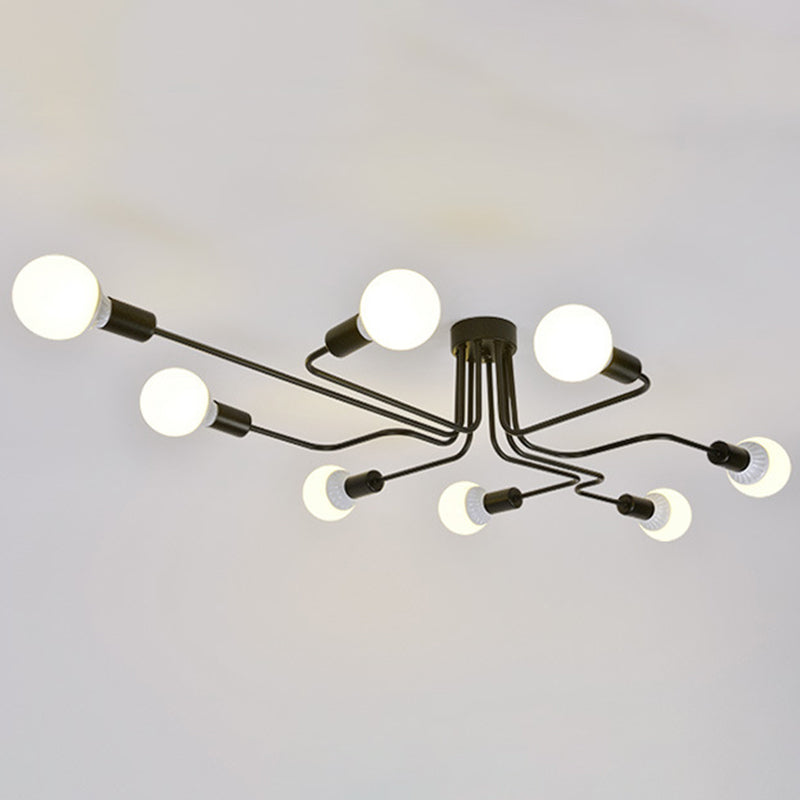 Gun Shape Metal Pendant Light Fixture Industrial-Style Living Room Suspension Pendant in Black Clearhalo 'Ceiling Lights' 'Close To Ceiling Lights' 'Lighting' 2603009