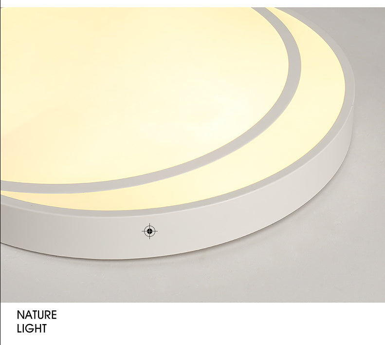 Circle Acrylic Flush Mounted Ceiling Light Minimalistic LED White Flushmount Ceiling Lamp Clearhalo 'Ceiling Lights' 'Close To Ceiling Lights' 'Lighting' 2603101