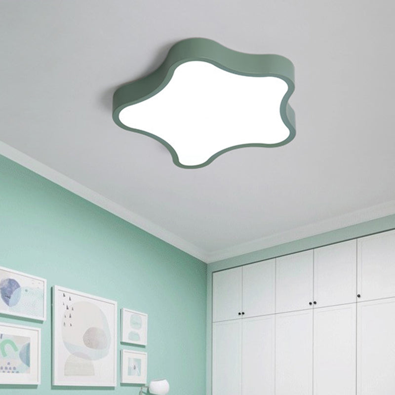 Star Shape Flushmount Light Minimalism Acrylic LED Bedroom Flush Mount Ceiling Lighting Fixture Clearhalo 'Ceiling Lights' 'Close To Ceiling Lights' 'Lighting' 2603106