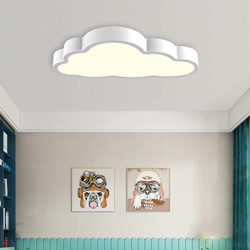 Cloud Bedroom Flush Mounted Ceiling Light Acrylic LED Modern Flush Ceiling Light Clearhalo 'Ceiling Lights' 'Close To Ceiling Lights' 'Lighting' 2603124