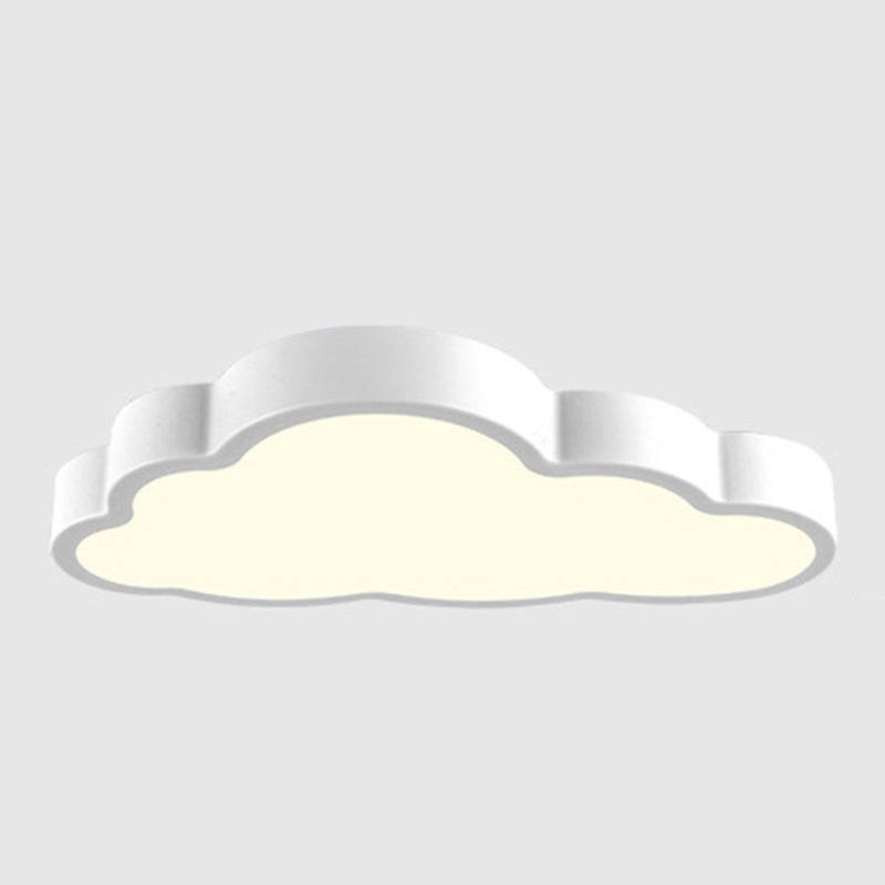 Cloud Bedroom Flush Mounted Ceiling Light Acrylic LED Modern Flush Ceiling Light White Clearhalo 'Ceiling Lights' 'Close To Ceiling Lights' 'Lighting' 2603125