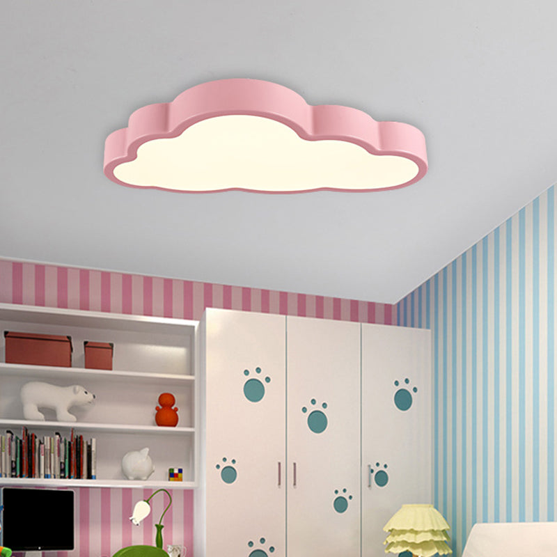 Cloud Bedroom Flush Mounted Ceiling Light Acrylic LED Modern Flush Ceiling Light Clearhalo 'Ceiling Lights' 'Close To Ceiling Lights' 'Lighting' 2603126