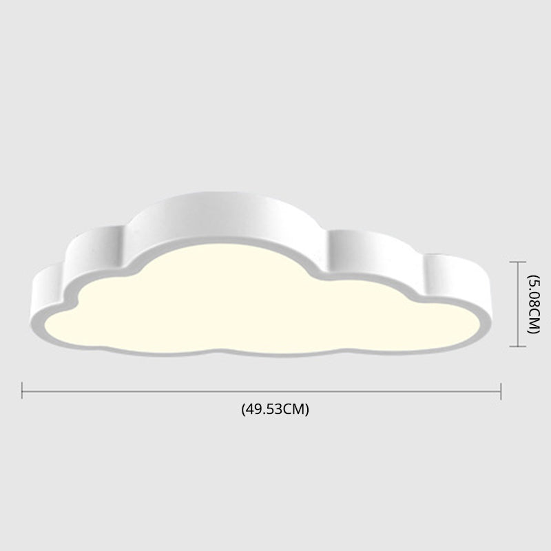 Cloud Bedroom Flush Mounted Ceiling Light Acrylic LED Modern Flush Ceiling Light Clearhalo 'Ceiling Lights' 'Close To Ceiling Lights' 'Lighting' 2603131