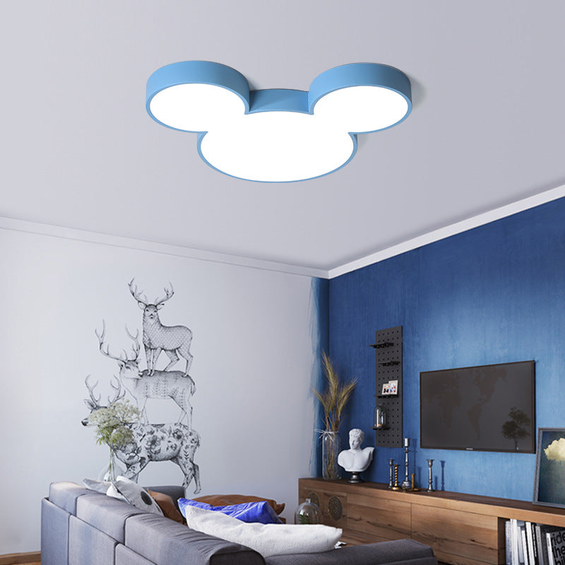 Cartoon Close To Ceiling Lighting Fixture Modern Acrylic LED Flush Mounted Ceiling Light Blue Clearhalo 'Ceiling Lights' 'Close To Ceiling Lights' 'Lighting' 2603137