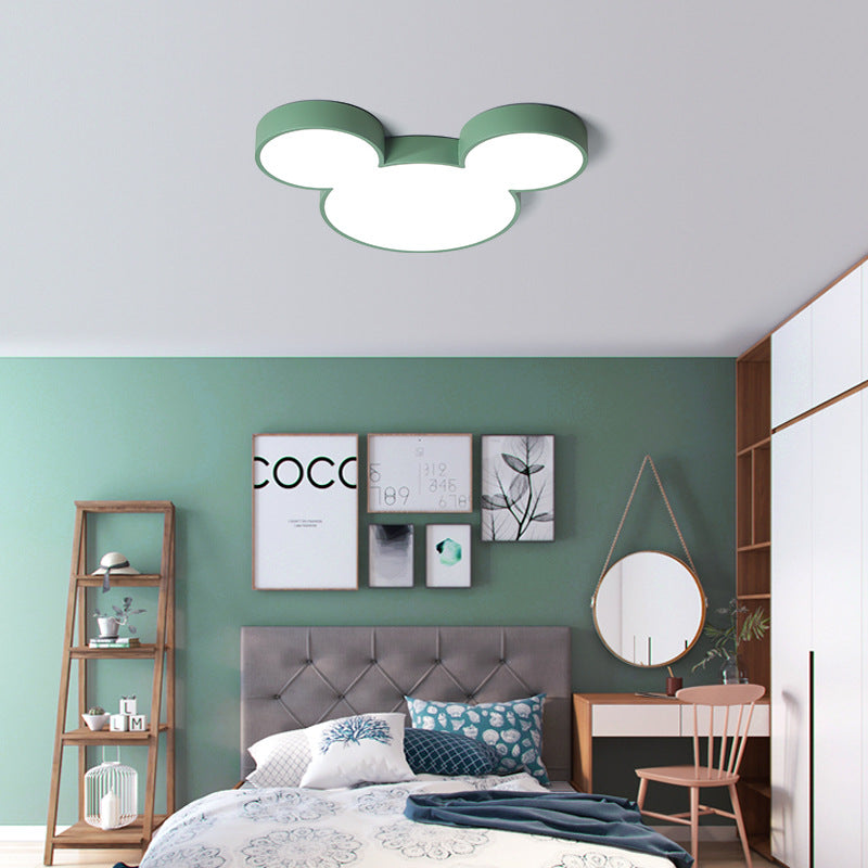 Cartoon Close To Ceiling Lighting Fixture Modern Acrylic LED Flush Mounted Ceiling Light Green Clearhalo 'Ceiling Lights' 'Close To Ceiling Lights' 'Lighting' 2603139