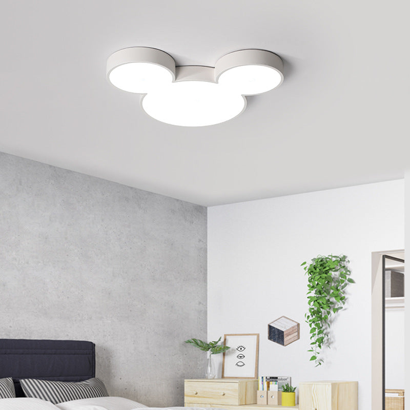 Cartoon Close To Ceiling Lighting Fixture Modern Acrylic LED Flush Mounted Ceiling Light White Clearhalo 'Ceiling Lights' 'Close To Ceiling Lights' 'Lighting' 2603141