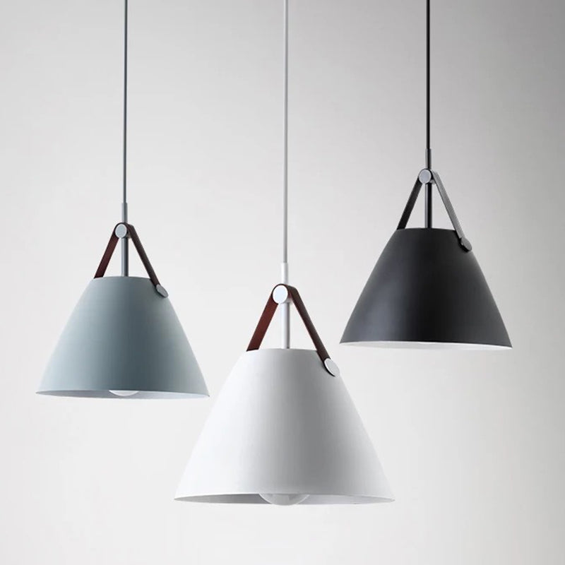 Metal Conical Suspension Pendant Minimalist Style Pendant Ceiling Light for Living Room Clearhalo 'Ceiling Lights' 'Pendant Lights' 'Pendants' Lighting' 2604046