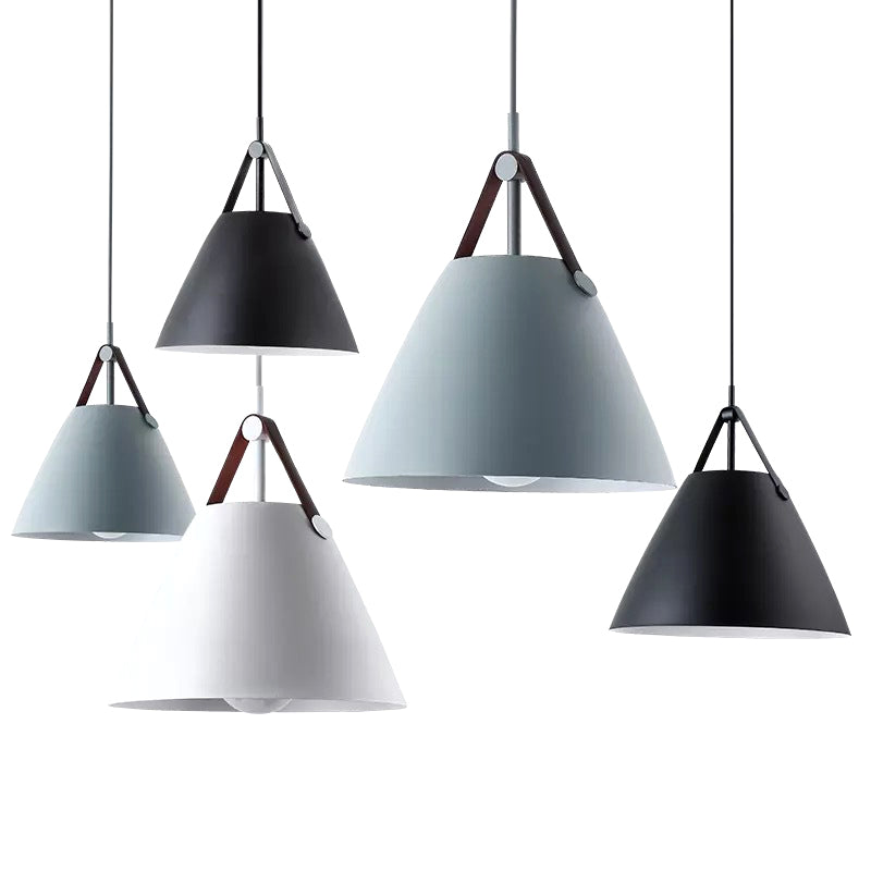 Metal Conical Suspension Pendant Minimalist Style Pendant Ceiling Light for Living Room Clearhalo 'Ceiling Lights' 'Pendant Lights' 'Pendants' Lighting' 2604048