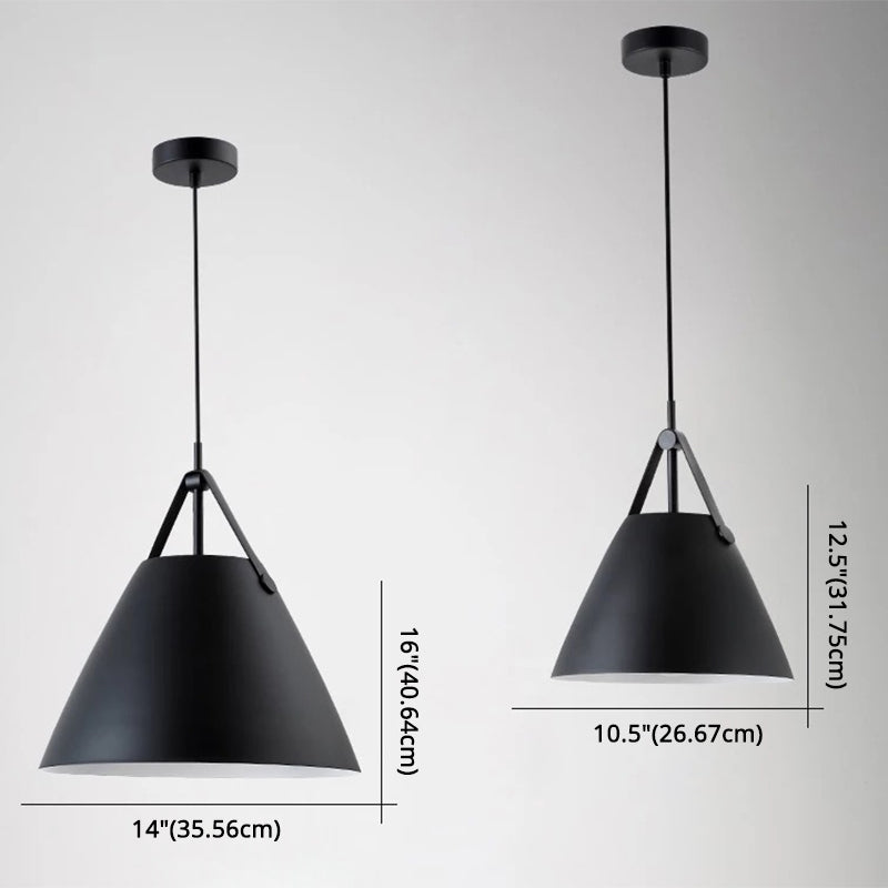 Metal Conical Suspension Pendant Minimalist Style Pendant Ceiling Light for Living Room Clearhalo 'Ceiling Lights' 'Pendant Lights' 'Pendants' Lighting' 2604049