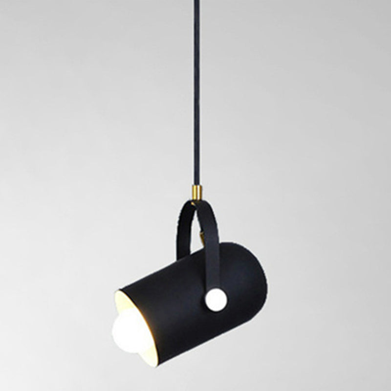 Handle Clothes Shop Hanging Light Fixture Metal Simplicity Style Pendant Light Kit Black Clearhalo 'Ceiling Lights' 'Pendant Lights' 'Pendants' Lighting' 2604233_cca5382f-0779-4954-8e3f-33c9b669f806