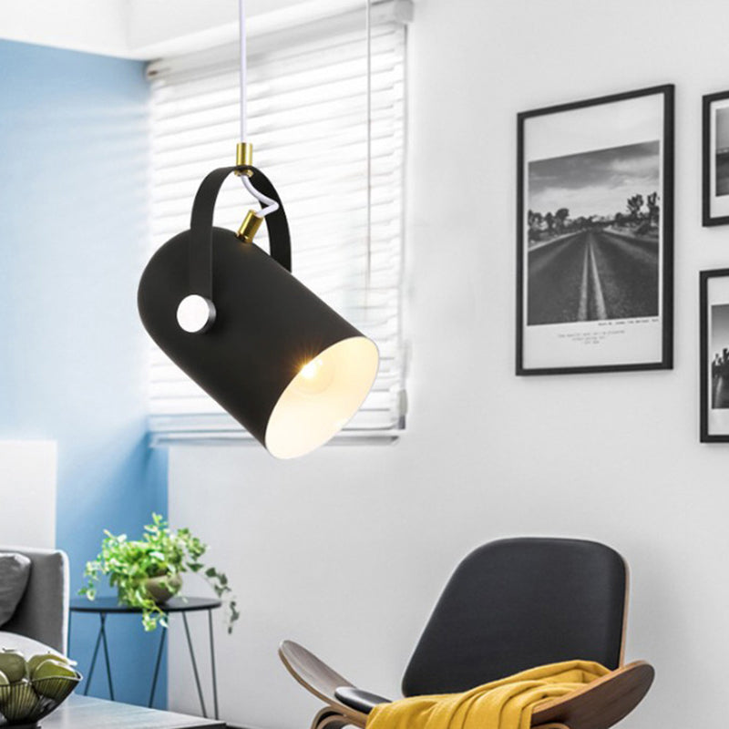 Handle Clothes Shop Hanging Light Fixture Metal Simplicity Style Pendant Light Kit Clearhalo 'Ceiling Lights' 'Pendant Lights' 'Pendants' Lighting' 2604238