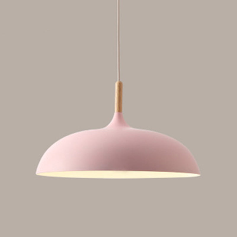 Circle Pendant Lighting Fixture Minimalist Metal Down Lighting Pendant for Bedroom Clearhalo 'Ceiling Lights' 'Pendant Lights' 'Pendants' Lighting' 2604250