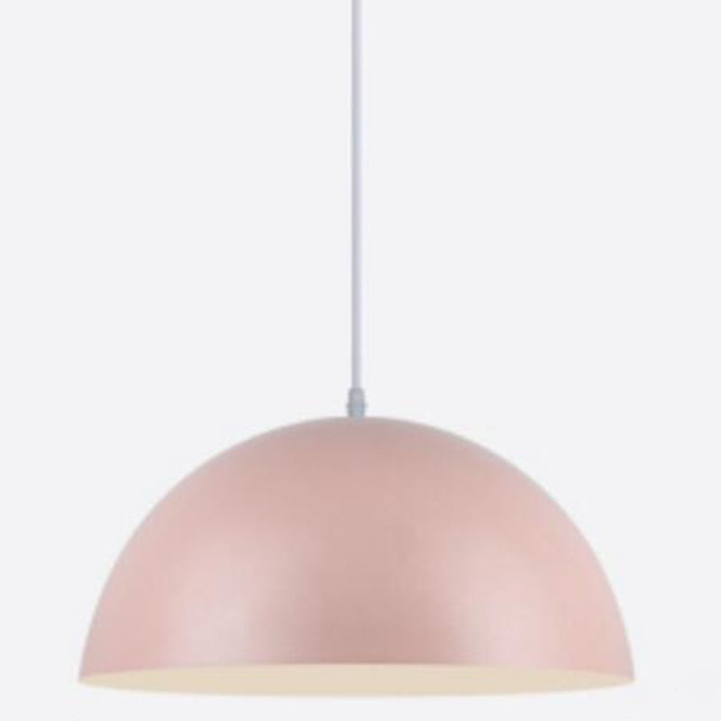 Contemporary Dome Pendant Lighting Fixture Metal Dinning Room Hanging Pendant Light Clearhalo 'Ceiling Lights' 'Pendant Lights' 'Pendants' Lighting' 2604293