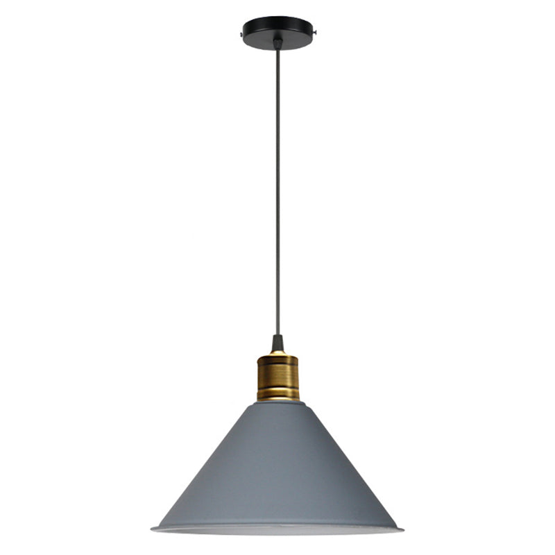 Nordic Style Conical Hanging Pendant Lamp Metal Restaurant Down Lighting Pendant Clearhalo 'Ceiling Lights' 'Pendant Lights' 'Pendants' Lighting' 2604307