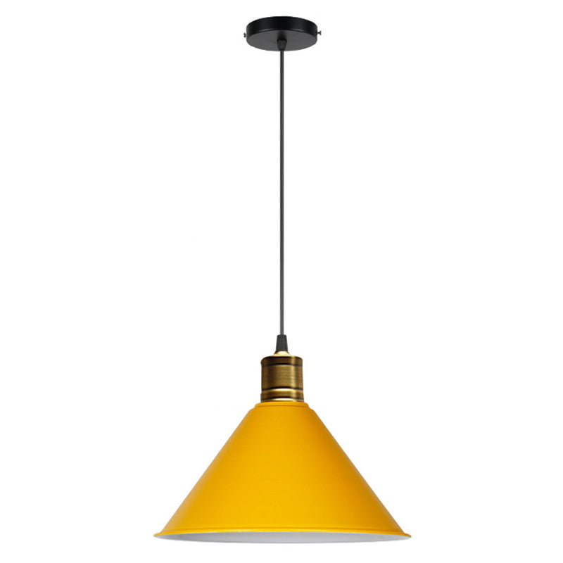 Nordic Style Conical Hanging Pendant Lamp Metal Restaurant Down Lighting Pendant Clearhalo 'Ceiling Lights' 'Pendant Lights' 'Pendants' Lighting' 2604311