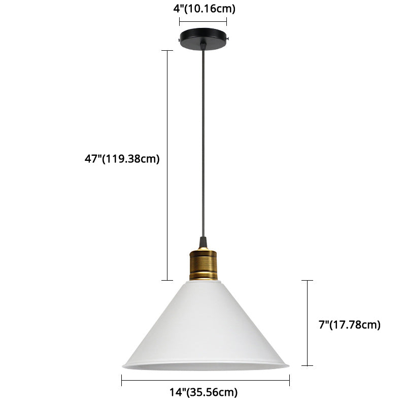 Nordic Style Conical Hanging Pendant Lamp Metal Restaurant Down Lighting Pendant Clearhalo 'Ceiling Lights' 'Pendant Lights' 'Pendants' Lighting' 2604318