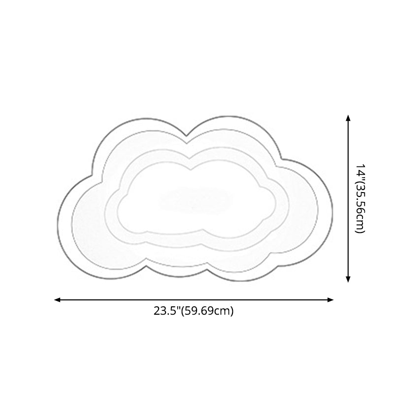 Acrylic Cloud Flush-Mount Light Fixture Minimalist LED White Close to Ceiling Lighting Clearhalo 'Ceiling Lights' 'Close To Ceiling Lights' 'Lighting' 2604510