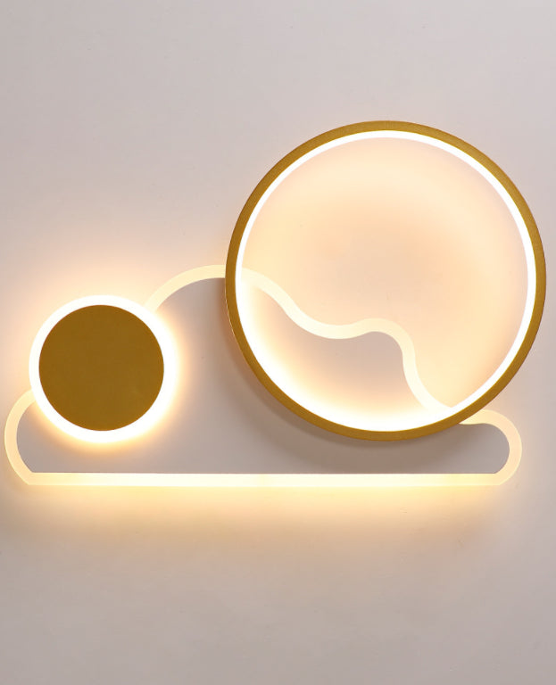 Cloud and Circle Bedroom Flush Ceiling Light Fixture Acrylic LED Simplicity Ceiling Mounted Fixture Clearhalo 'Ceiling Lights' 'Close To Ceiling Lights' 'Lighting' 2604531