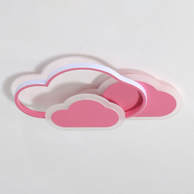 Clouds Acrylic Ceiling Mount Light Fixture Minimalism LED Close To Ceiling Lamp Clearhalo 'Ceiling Lights' 'Close To Ceiling Lights' 'Lighting' 2604547