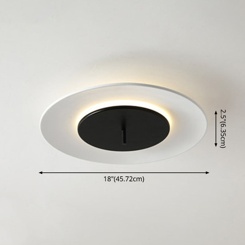 Acrylic Circle Flush Mounted Ceiling Light Nordic LED Close To Ceiling Lighting Fixture Clearhalo 'Ceiling Lights' 'Close To Ceiling Lights' 'Lighting' 2604565