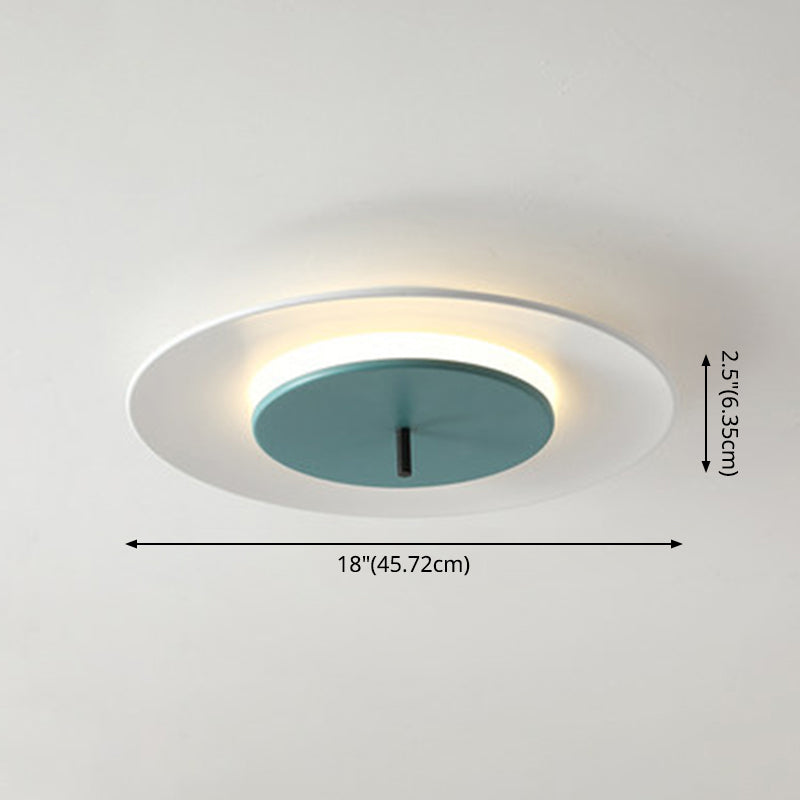 Acrylic Circle Flush Mounted Ceiling Light Nordic LED Close To Ceiling Lighting Fixture Clearhalo 'Ceiling Lights' 'Close To Ceiling Lights' 'Lighting' 2604566