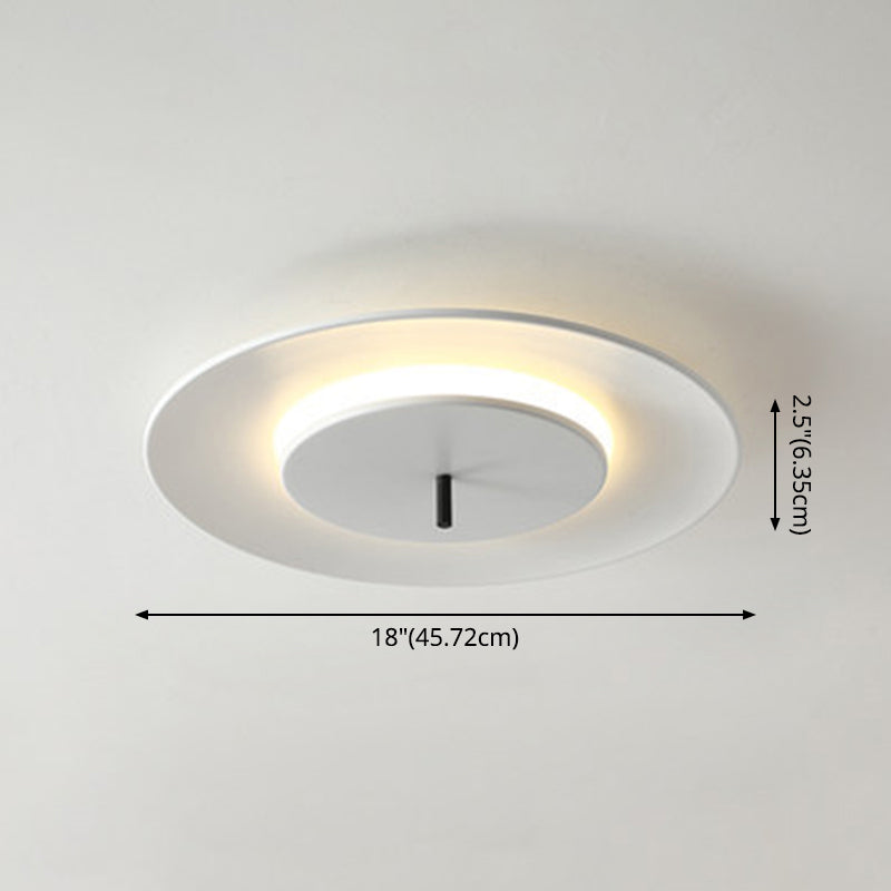 Acrylic Circle Flush Mounted Ceiling Light Nordic LED Close To Ceiling Lighting Fixture Clearhalo 'Ceiling Lights' 'Close To Ceiling Lights' 'Lighting' 2604567