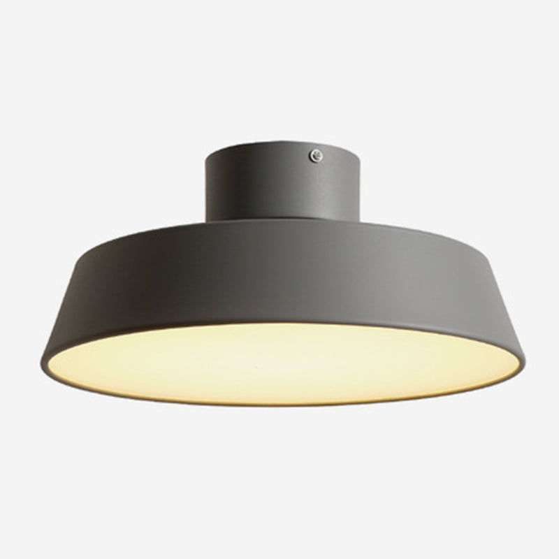 Acrylic Circle Ceiling Mount Light Fixture Nordic Style LED Close To Ceiling Lamp Grey Clearhalo 'Ceiling Lights' 'Close To Ceiling Lights' 'Lighting' 2604574