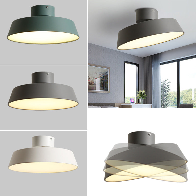 Acrylic Circle Ceiling Mount Light Fixture Nordic Style LED Close To Ceiling Lamp Clearhalo 'Ceiling Lights' 'Close To Ceiling Lights' 'Lighting' 2604575